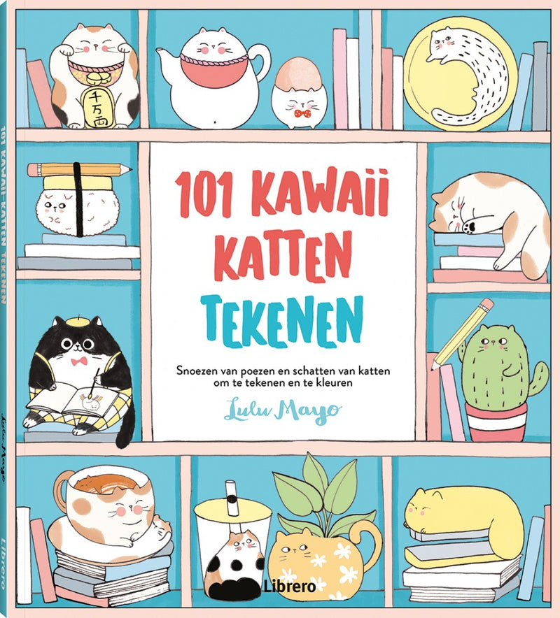 Boek - 101 kawaii katten tekenen