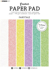 SL gekleurd papier - A5 - glitters - fairytale