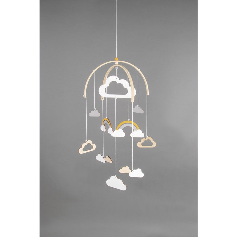 DIY kit - baby mobiel - wolkjes