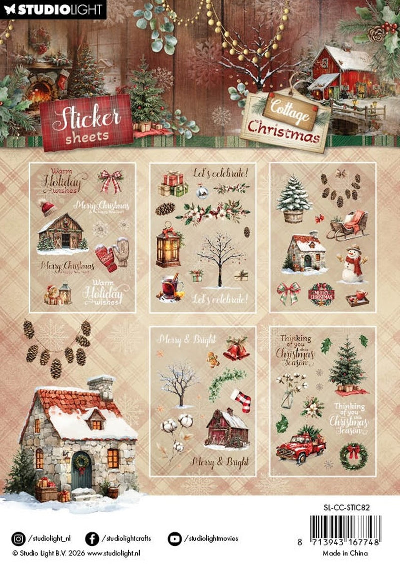 Studio Light stickers - Cottage Christmas