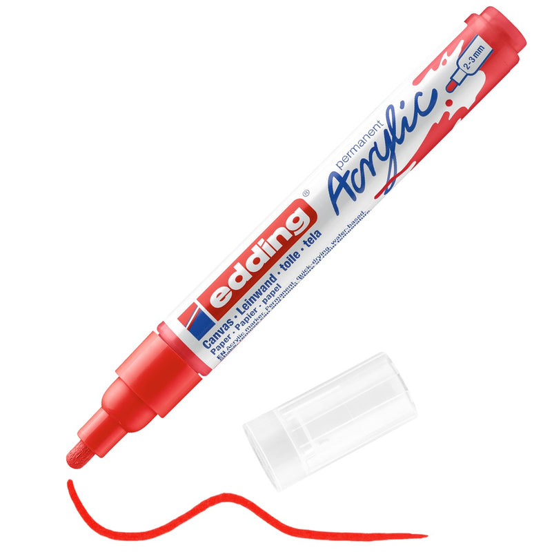 edding 5100 acrylic marker medium - 902 verkeersrood