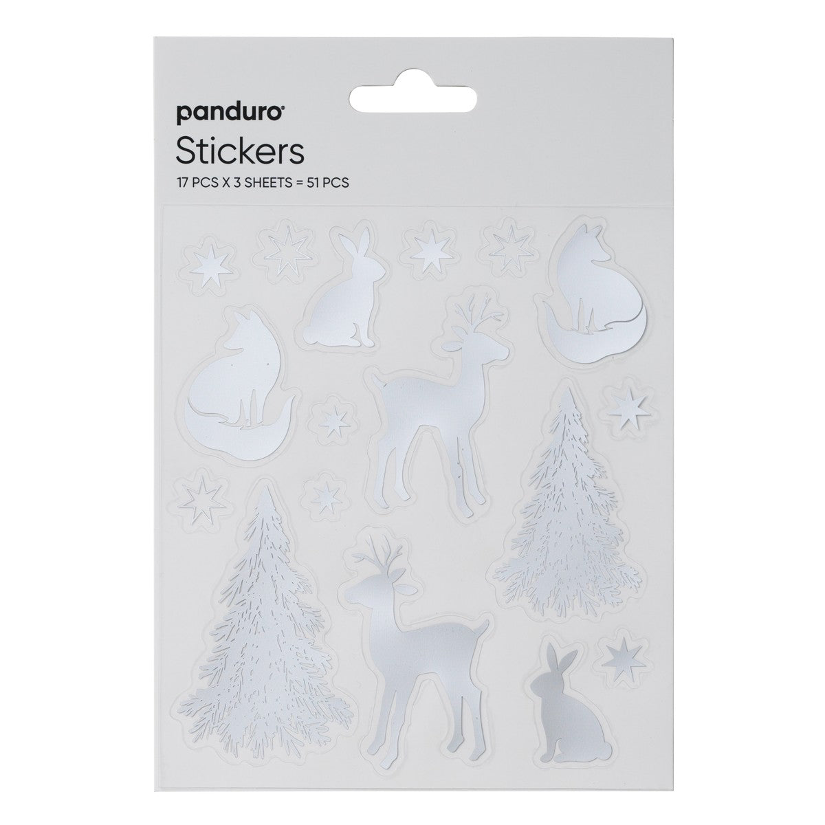 Stickers - 3 vellen - winterdieren