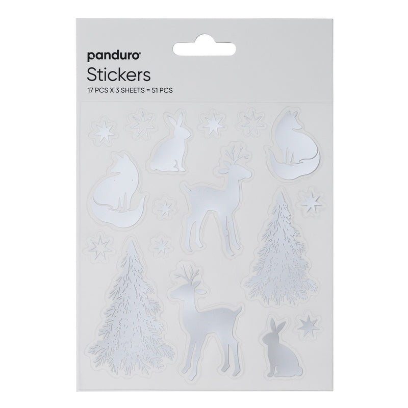Stickers - 3 vellen - winterdieren