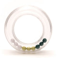 rammelaar met balletjes - 63 mm groen