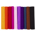 Crêpepapier set - 10 stuks - donkere kleuren