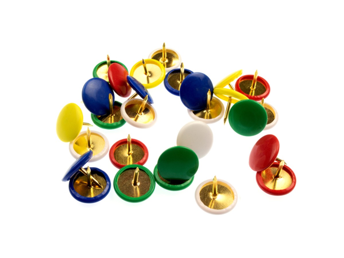 Kangaro punaises - 120 stuks - messing met kapjes