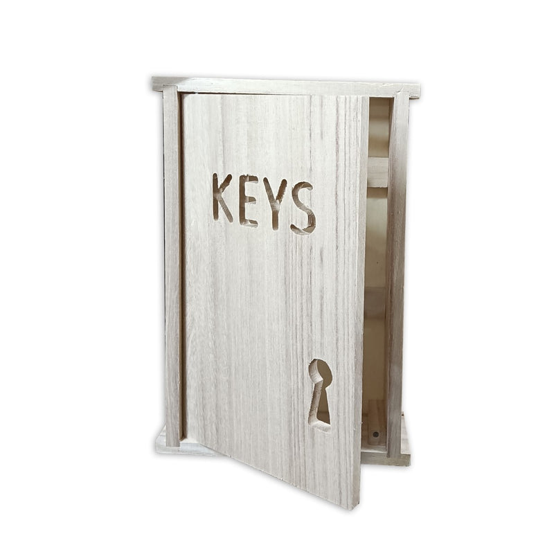 Houten sleutelkastje - 17x27x6 cm