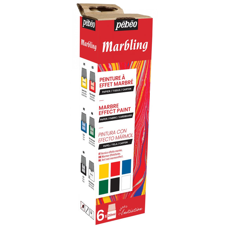 Marmerverf set 6x 20 ml