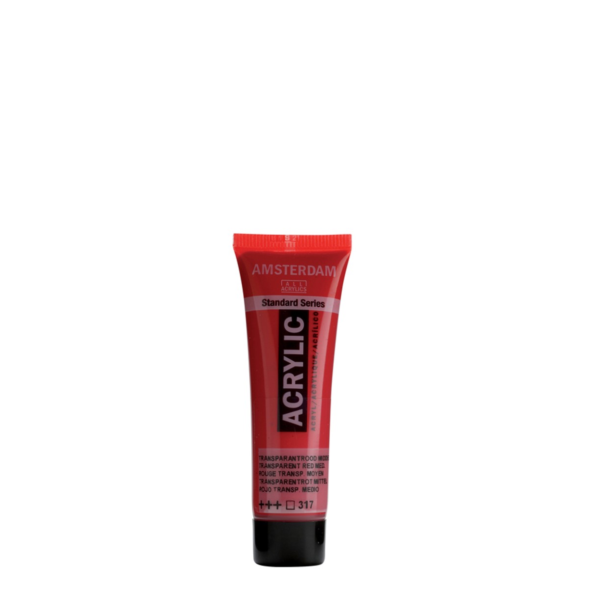 Amsterdam acrylverf - 20 ml - transparant rood middel 317