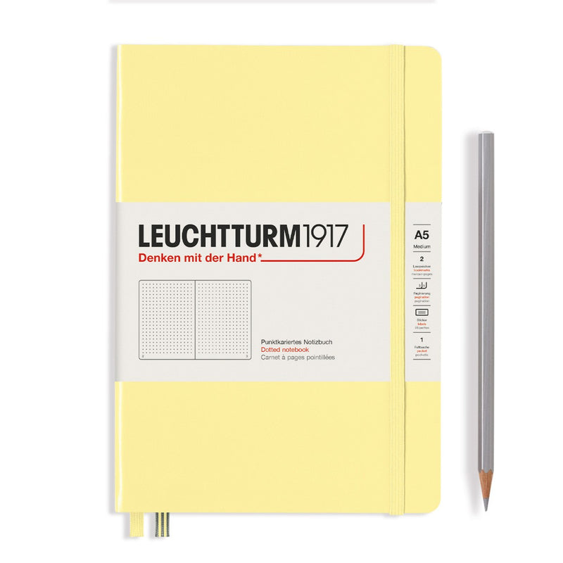 LEUCHTTURM1917 - notebook A5 - gestipt - vanille