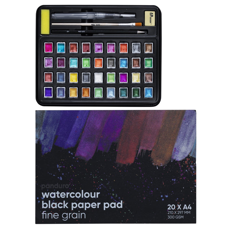 Panduro aquarelverf set - metallic