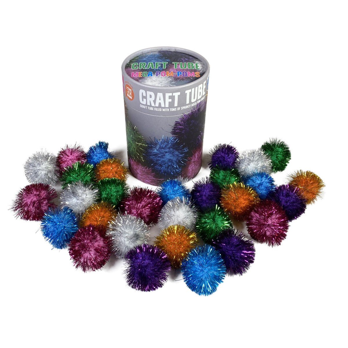 Panduro craft tube - glitter pompons