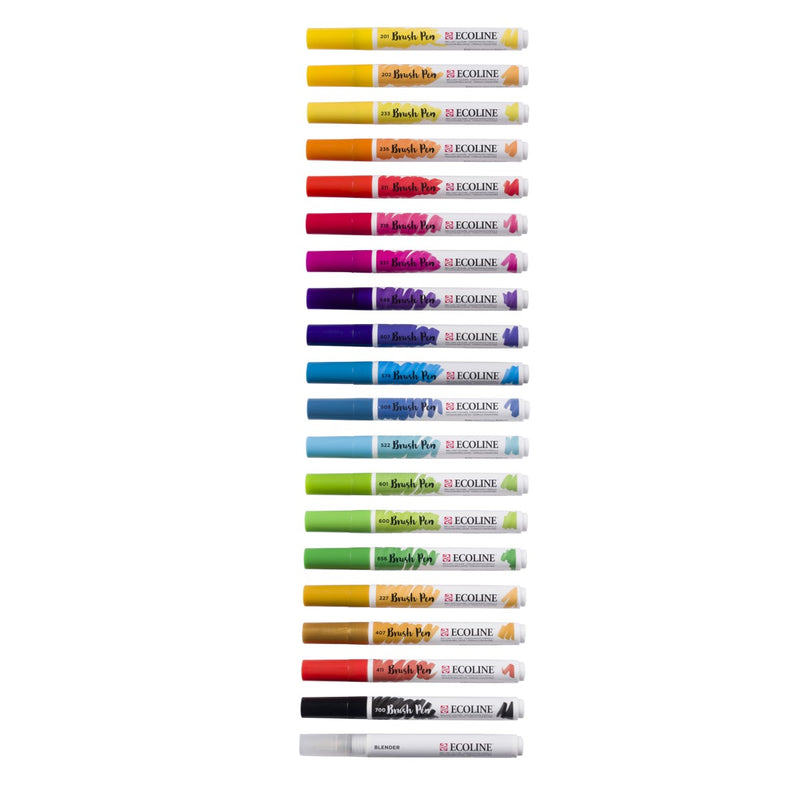 Ecoline Brush Pen set - 20 stuks - landschappen