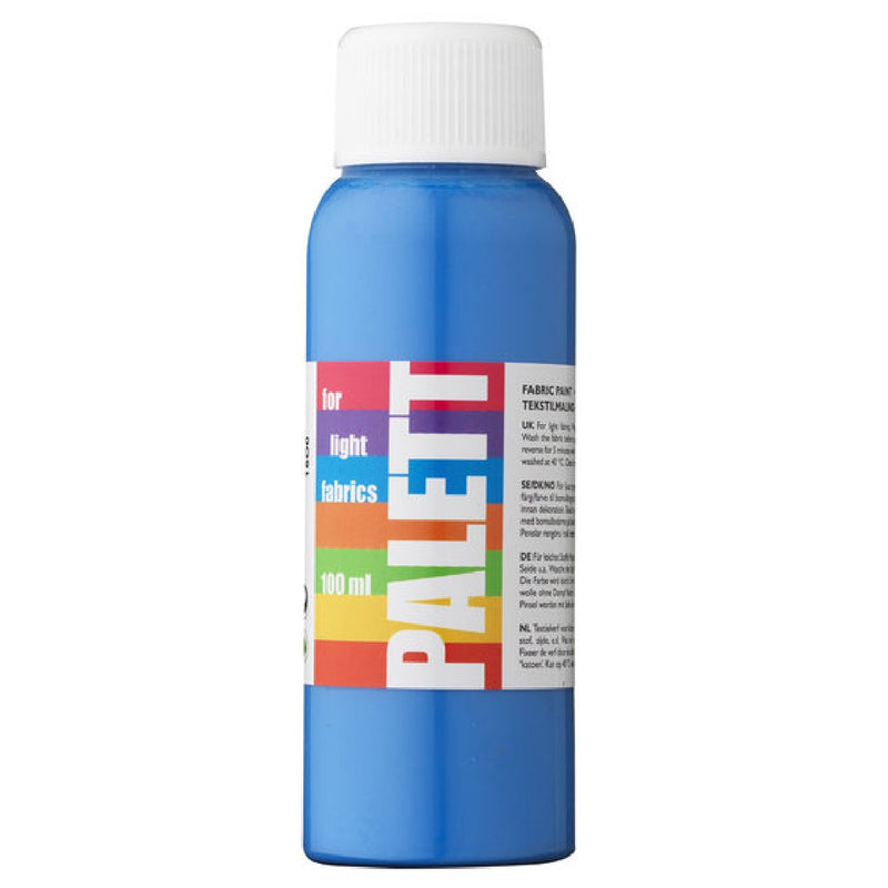 Palett textielverf - lichte stoffen - 100 ml - lichtblauw
