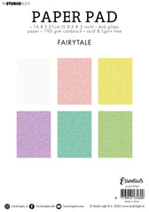 SL gekleurd papier - A5 - glitters - fairytale