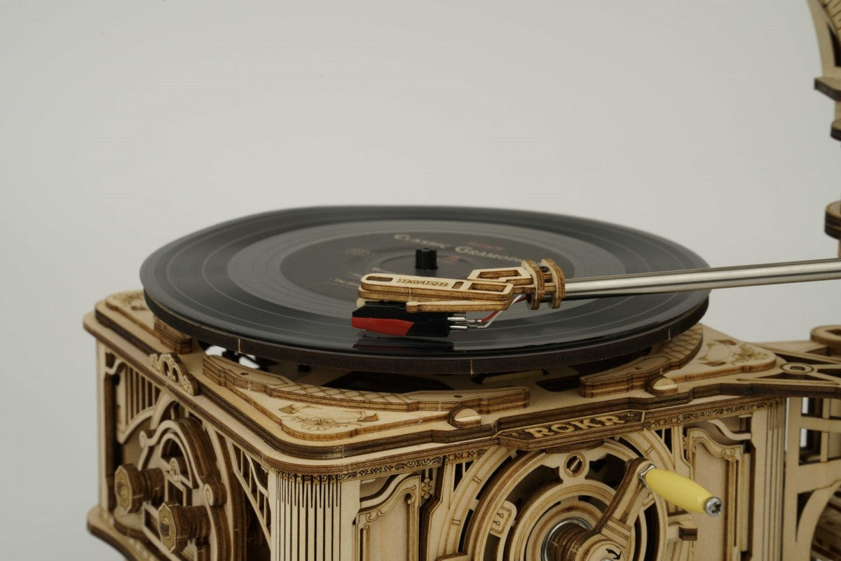 Robotime houten 3D puzzel - Classical Gramophone
