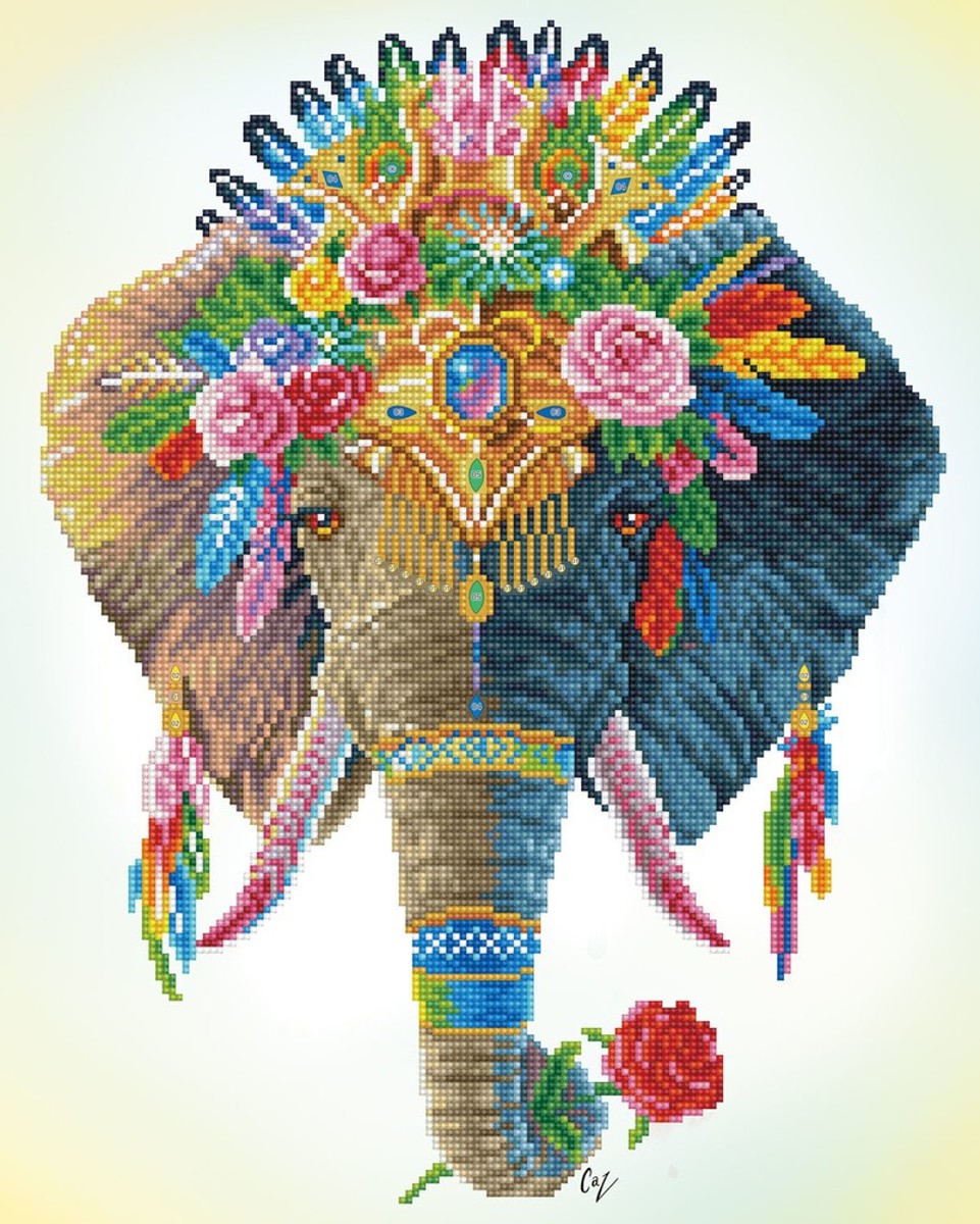 Diamond Dotz - 41x51 cm - Bohemian Elephant