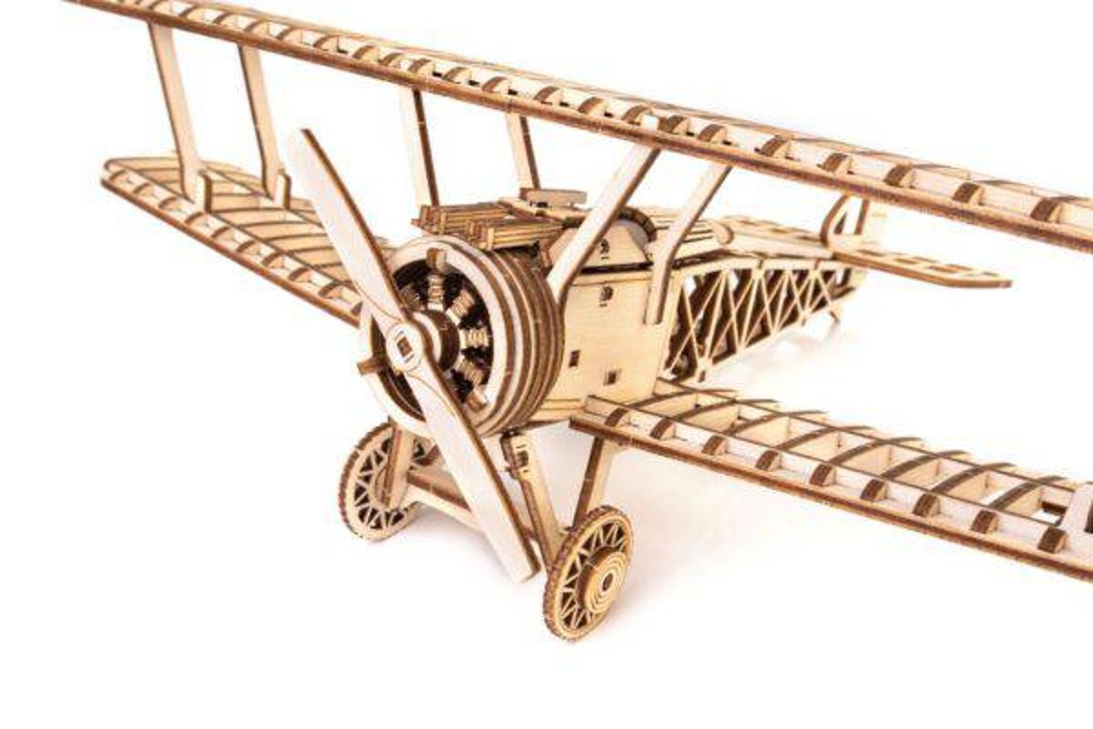 Inspirebox houten 3D puzzel - biplane