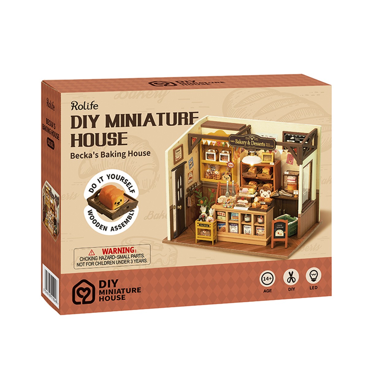 Robotime miniatuur DIY kit - Becka's Baking House