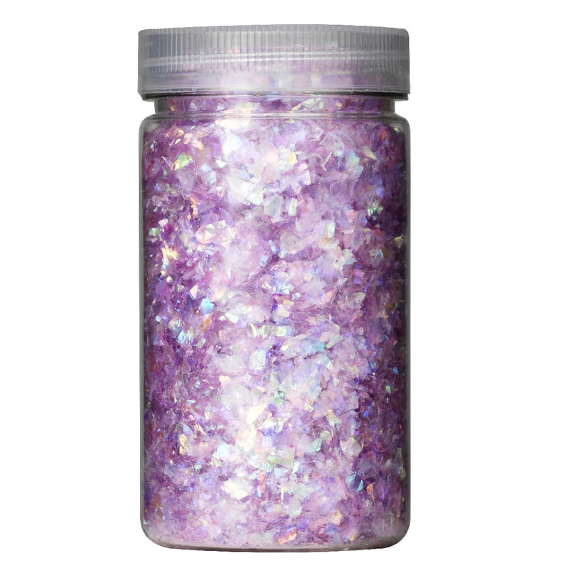 Glittervlokken - gerecycled  - 40 gram - paars