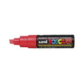 POSCA acrylmarker - beitelpunt PC-8K - 8 mm - fluor rood