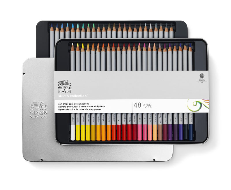 Winsor & Newton Studio - kleurpotloden - 48 stuks