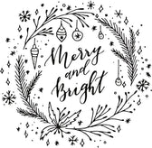 Securit window stencils - 3 x A2 - Christmas