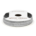Lint - 6 mm - glitter zilver