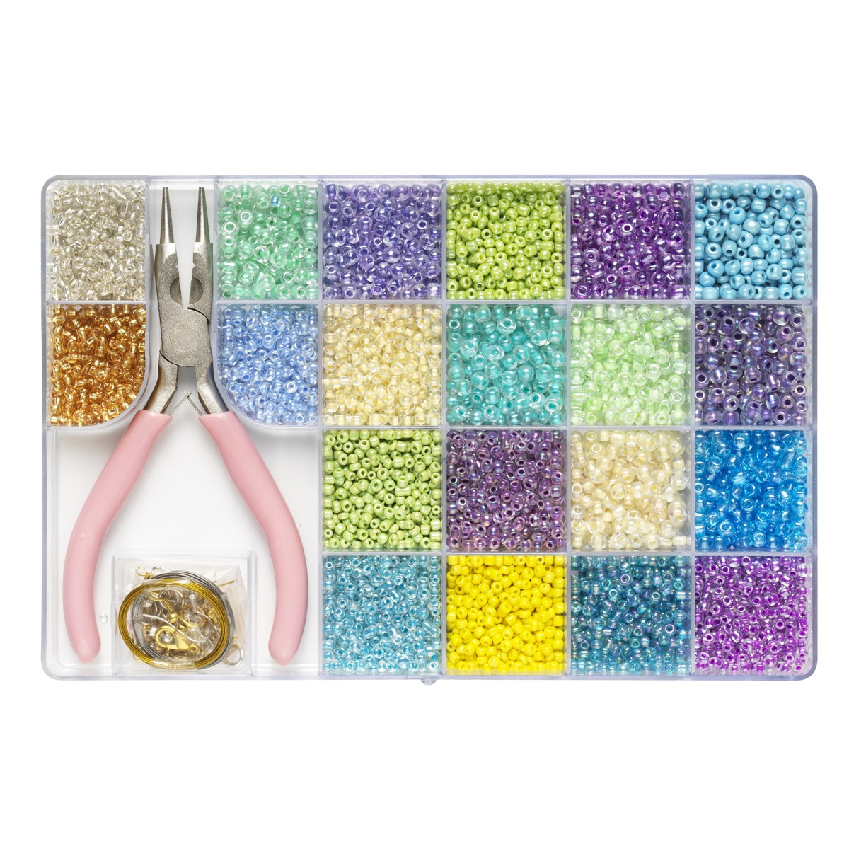 Rocailles + tang & accessoires - 20 koele kleuren