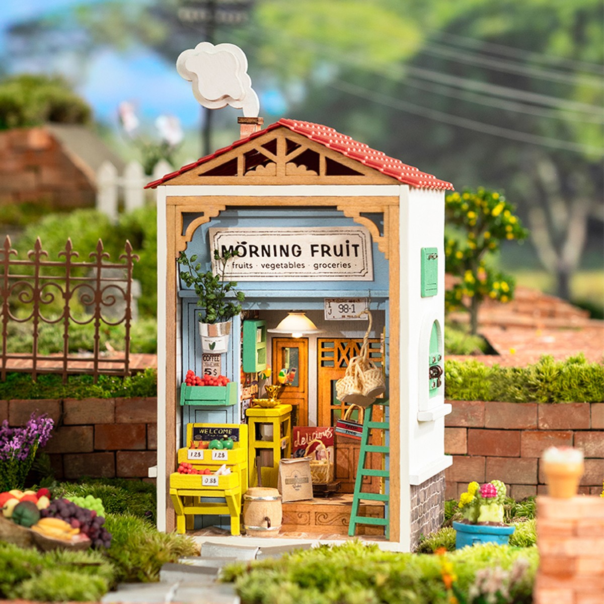 Robotime miniatuur DIY kit - Morning Fruit Store
