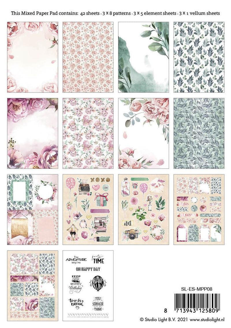 SL Essentials - Mixed pattern paper pad -  nr. 8