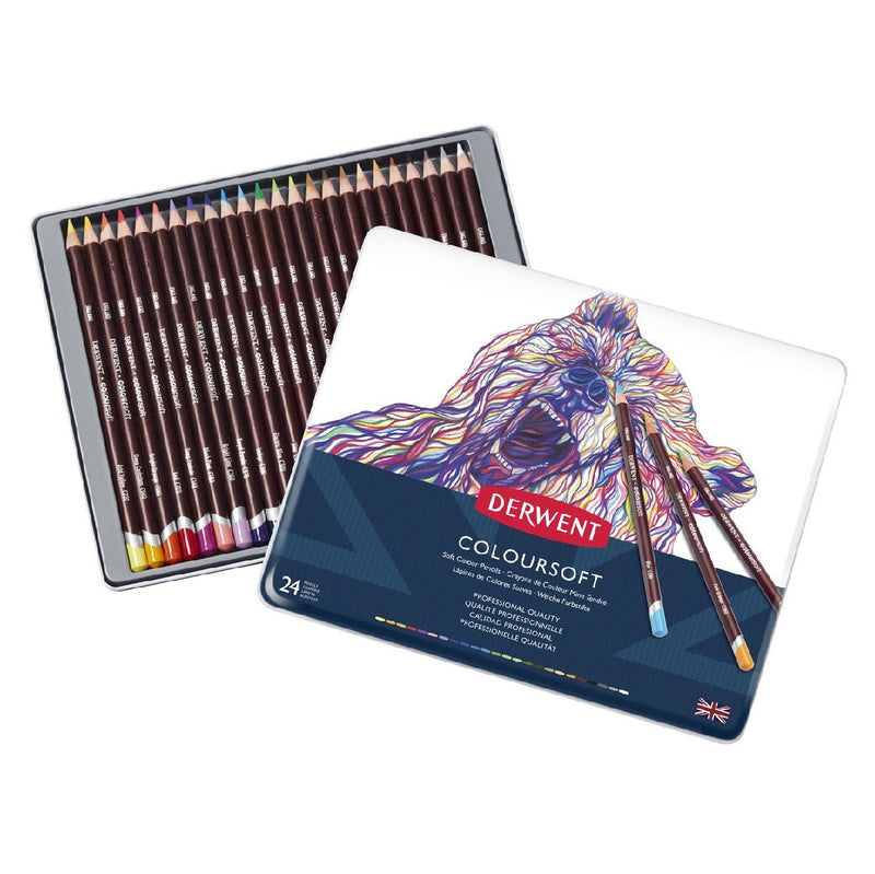 Derwent Coloursoft kleurpotloden - 24 stuks