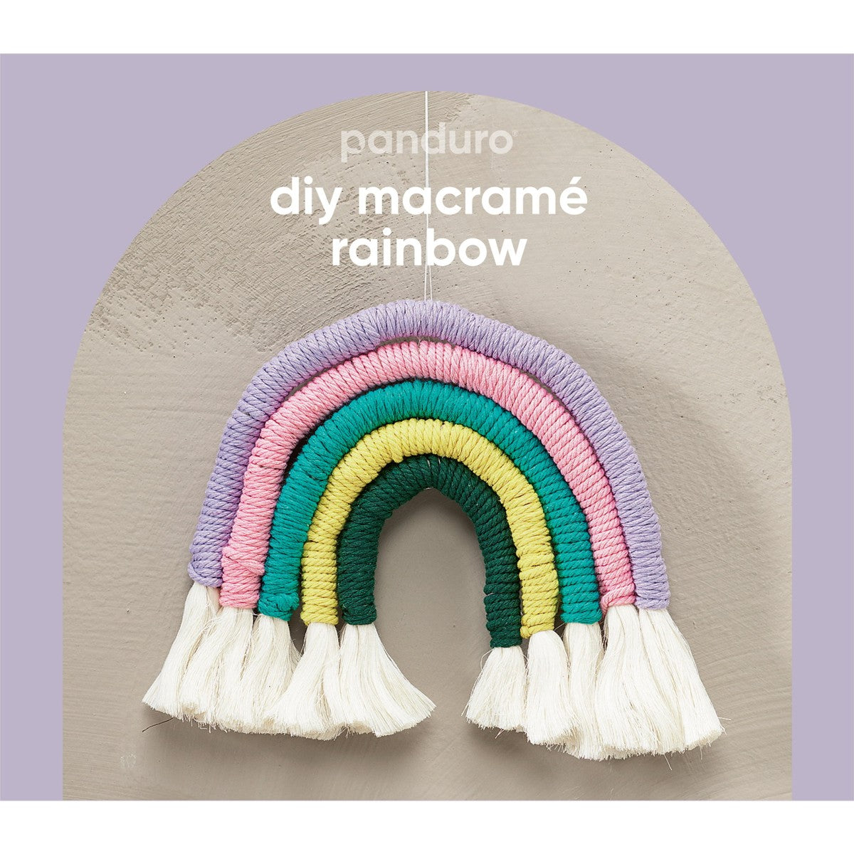 Panduro DIY kit - Macramé Rainbow
