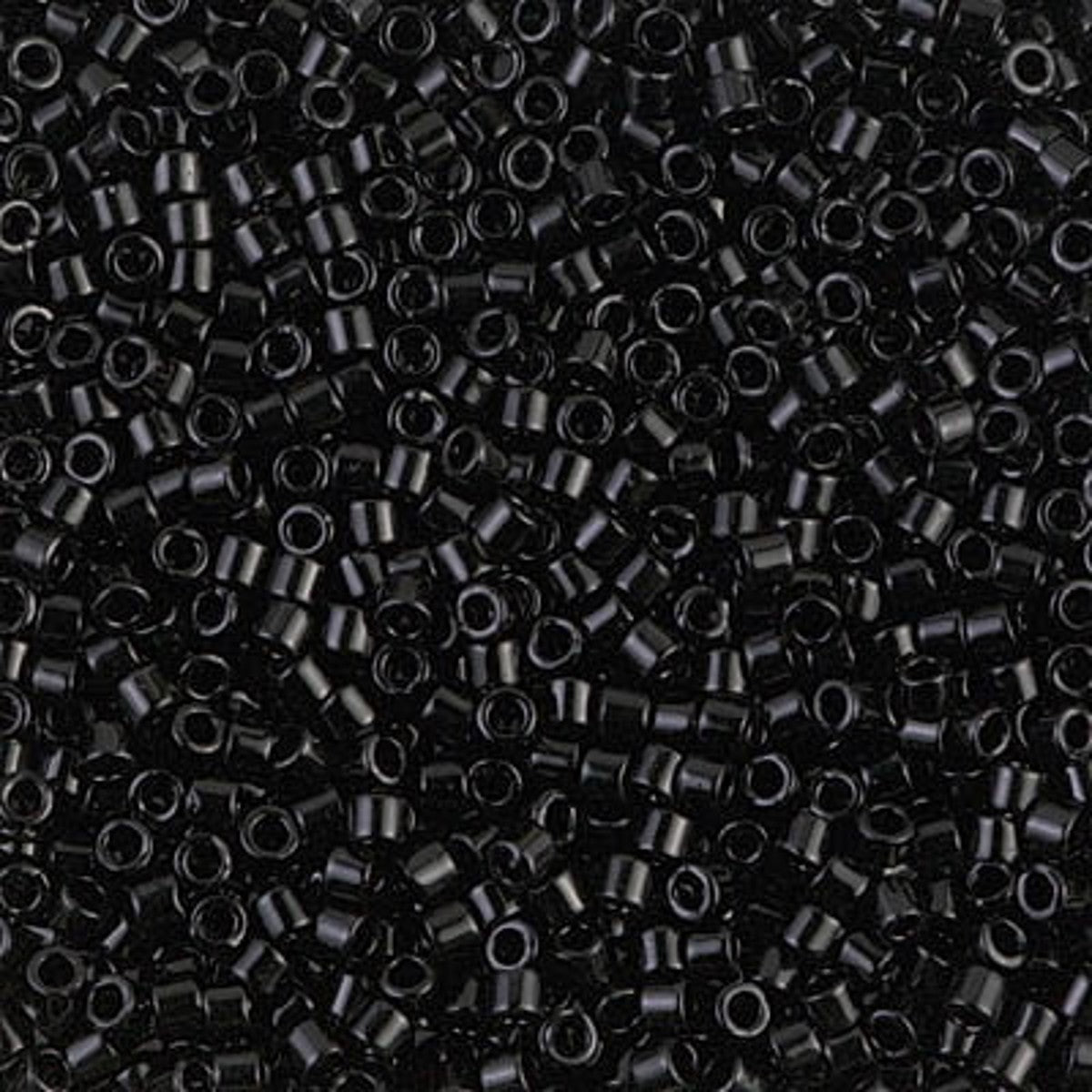 MIYUKI Delica kralen - 10/0 - DBM0010 Black gloss