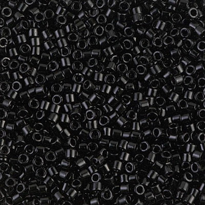 MIYUKI Delica kralen - 10/0 - DBM0010 Black gloss