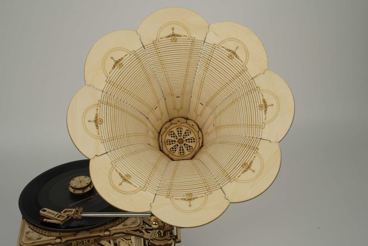 Robotime houten 3D puzzel - Classical Gramophone
