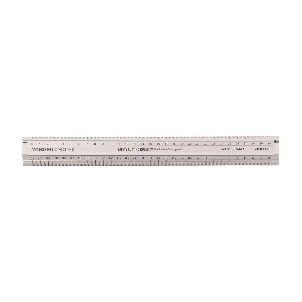 Vaessen Creative veiligheidsliniaal - aluminium - 30 cm