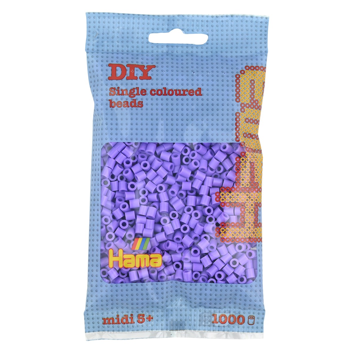 Hama Midi - strijkkralen - 1000 stuks - pastel purple 45