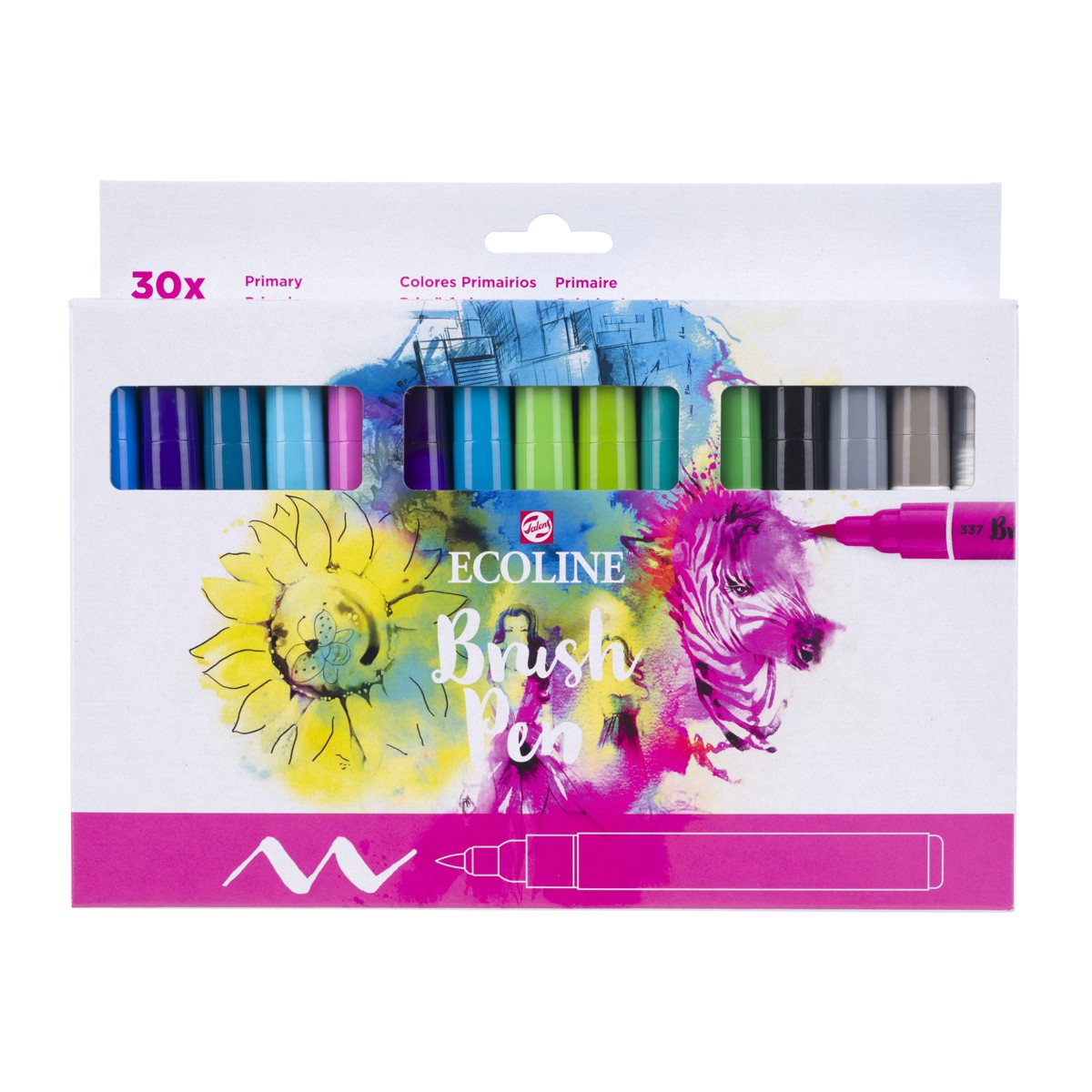 Ecoline Brush Pen set - 30 stuks - primair