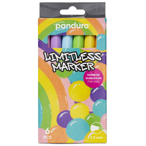 Limitless Marker S - 6 stuks - Rainbow Bubblegum