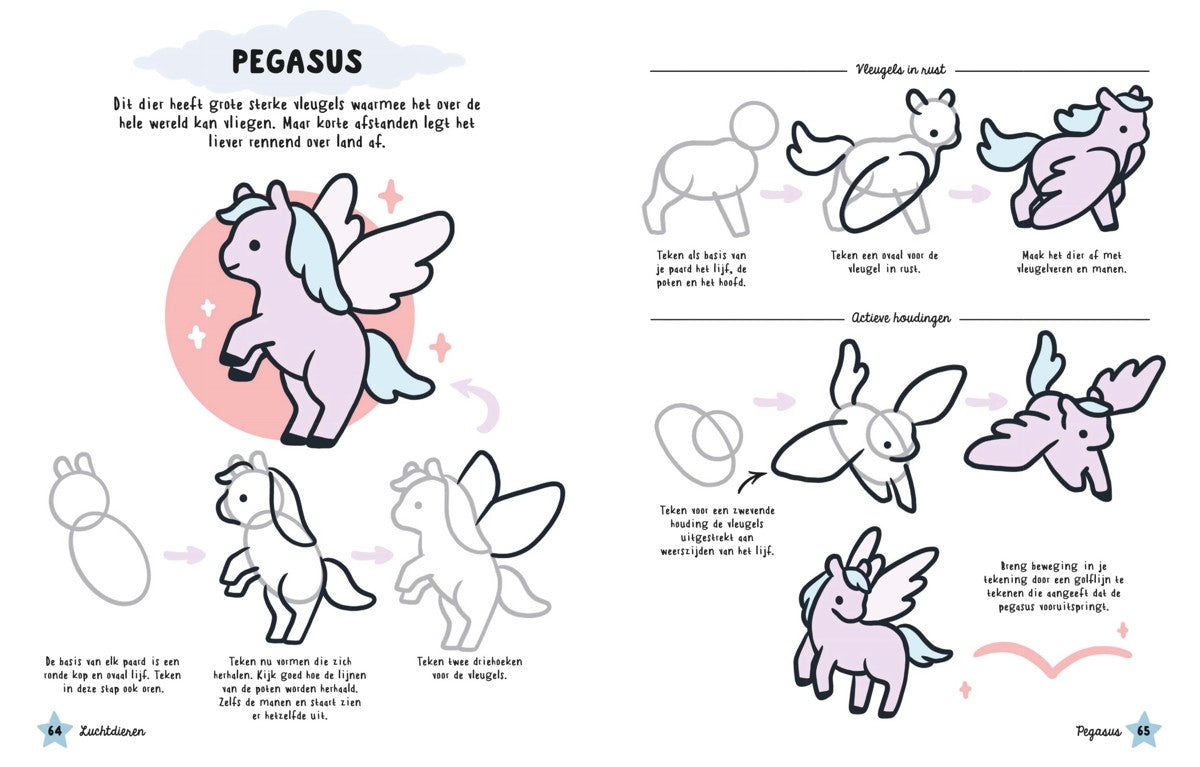Boek - Kawaii - Schattige fantasiedieren tekenen