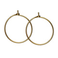 Creool oorbellen - verguld - 20 mm - 2 stuks