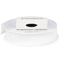 Organza lint - 12 mm - wit