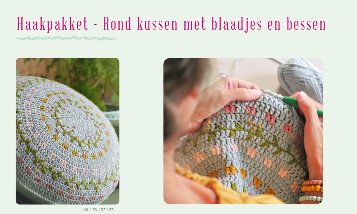 Haakpakket - rond kussen