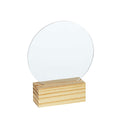 Acrylplaat met houder - rond