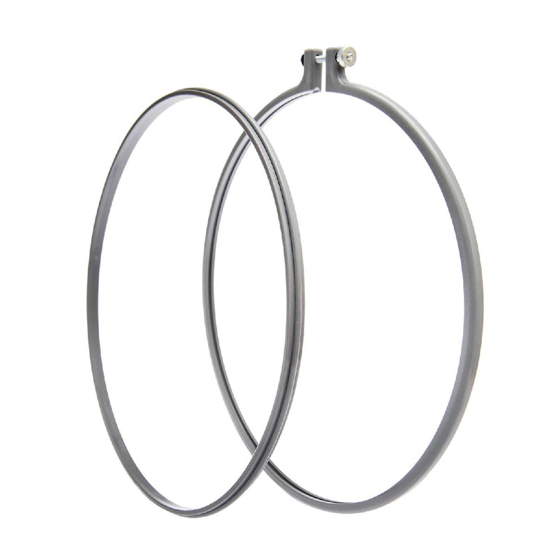 Borduurring kunststof - 25,4 cm - grijs