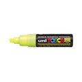 POSCA acrylmarker - beitelpunt PC-8K - 8 mm - fluor geel