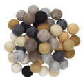 Wolvilt bolletjes - Ø20 mm - 50 stuks - natuur mix