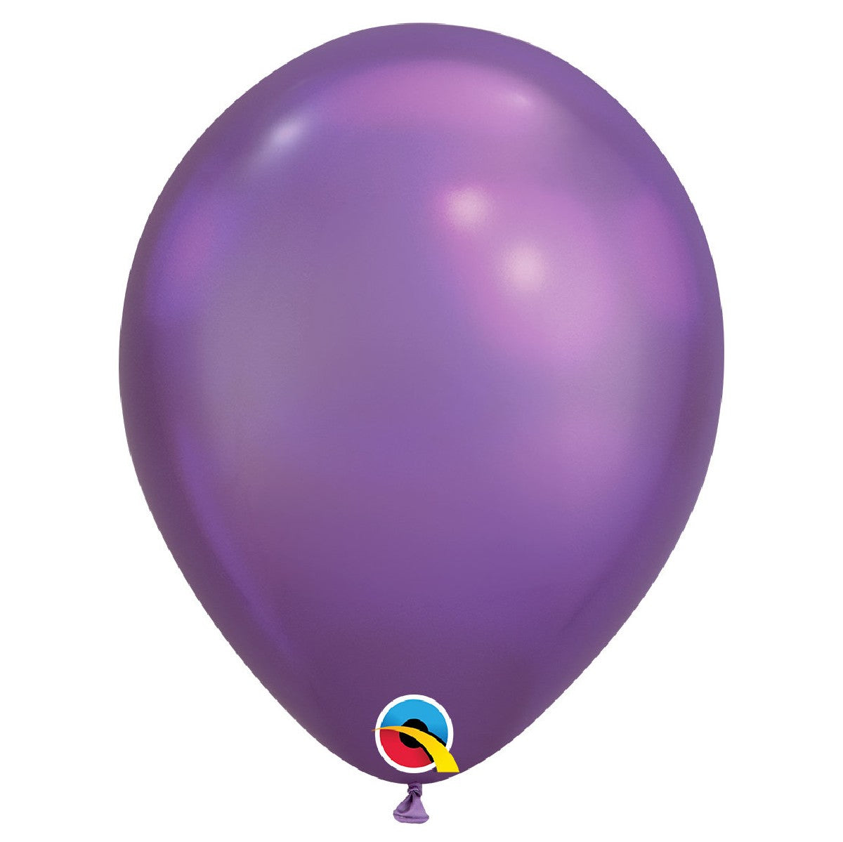 ballonnen metallic 28 cm - paars 3 stuks