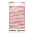 vilten chenille draad 5 meter - Ø5 mm roze
